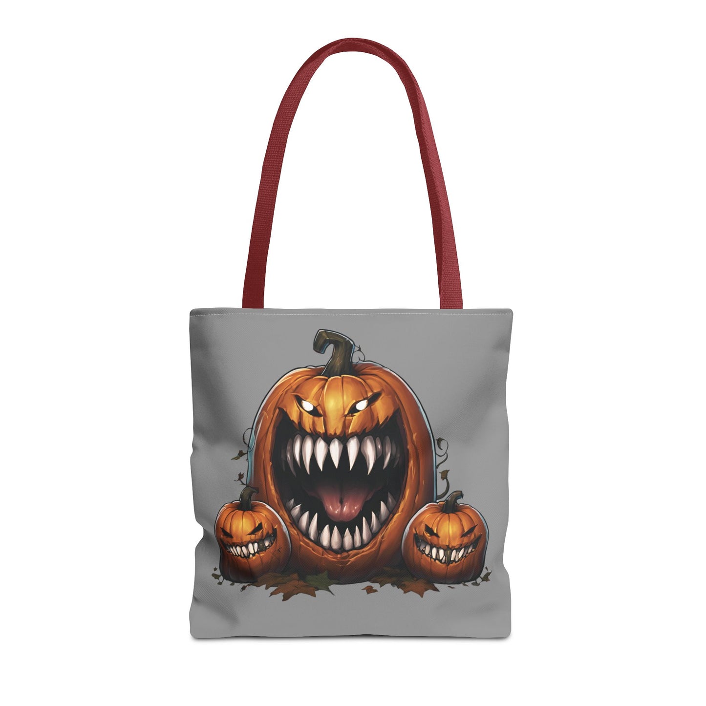 Grey Mimic Pumpkin Tote Bag (AOP)