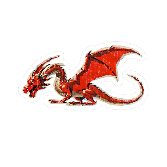 Fire Dragon  Kiss-Cut Vinyl Decals