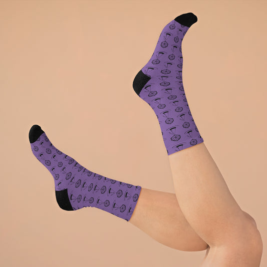 purple witch Recycled Poly Socks