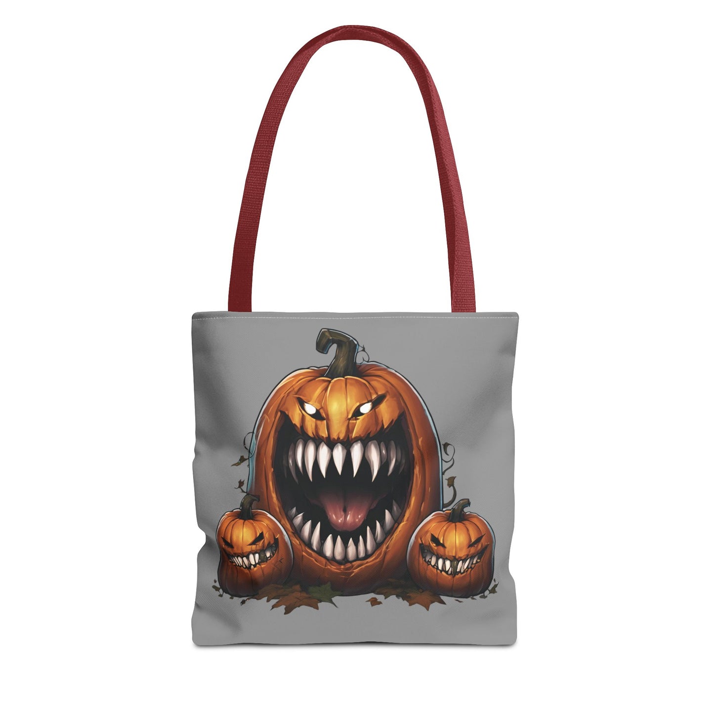 Grey Mimic Pumpkin Tote Bag (AOP)