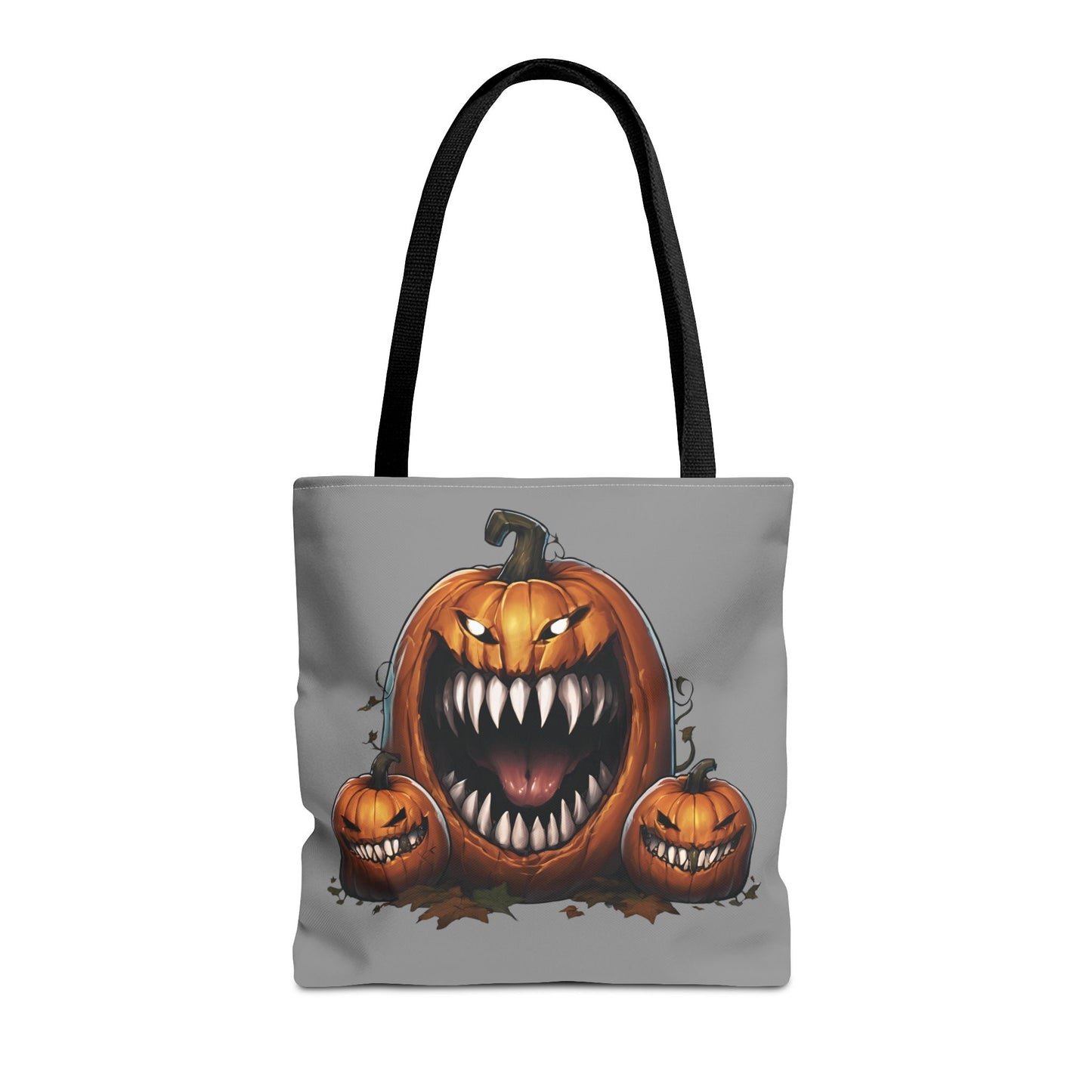 Grey Mimic Pumpkin Tote Bag (AOP)