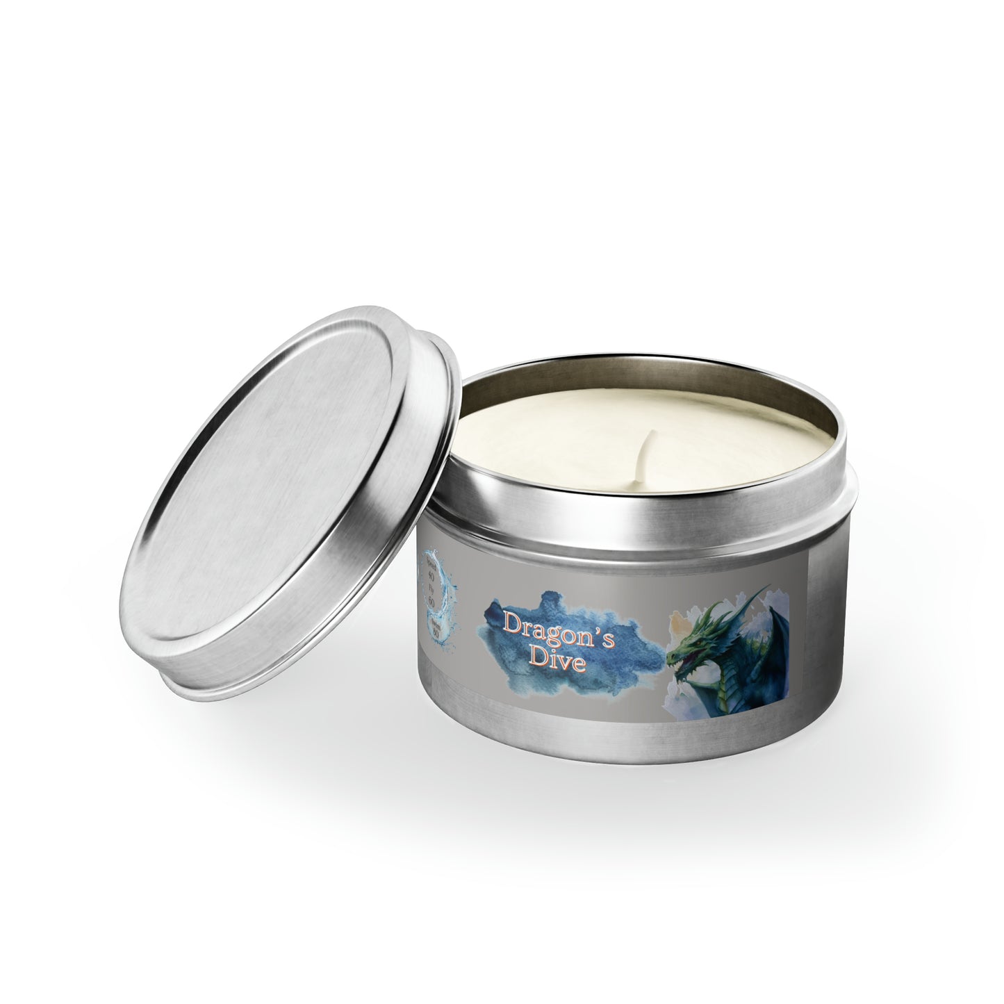 Dragons Drive Tin Candle