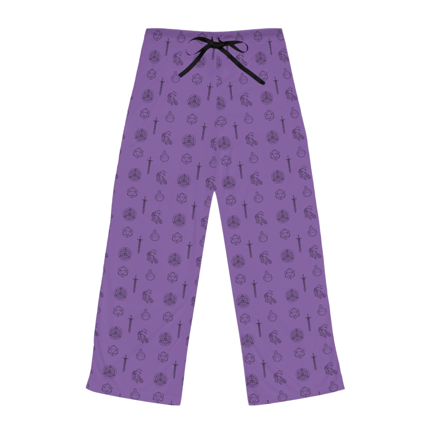 Purple Women's Pajama Pants (AOP)