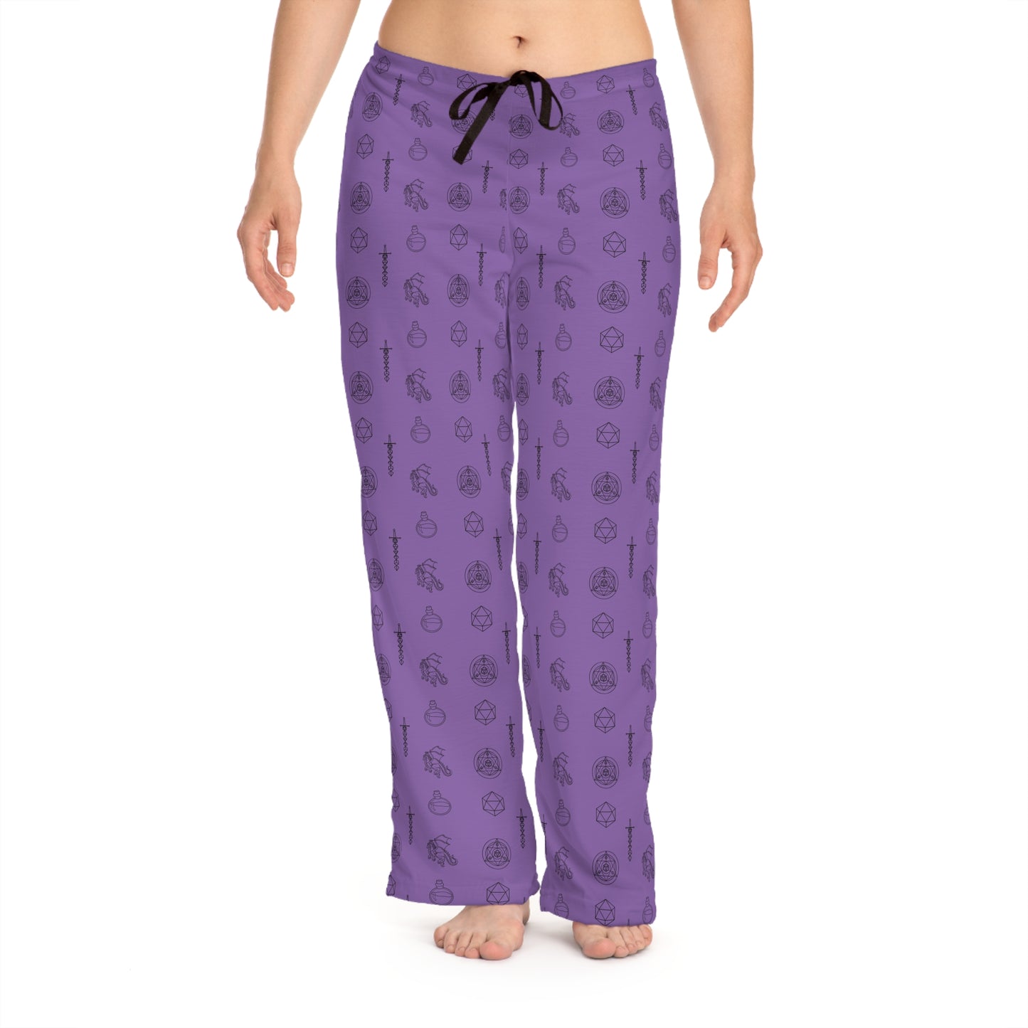 Purple Women's Pajama Pants (AOP)