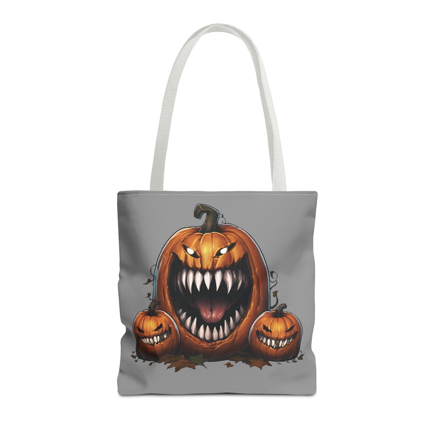 Grey Mimic Pumpkin Tote Bag (AOP)