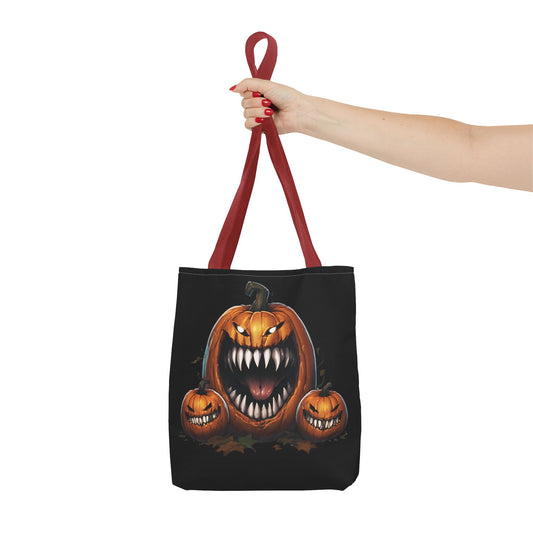 Black Mimic Pumpkin Tote Bag (AOP)