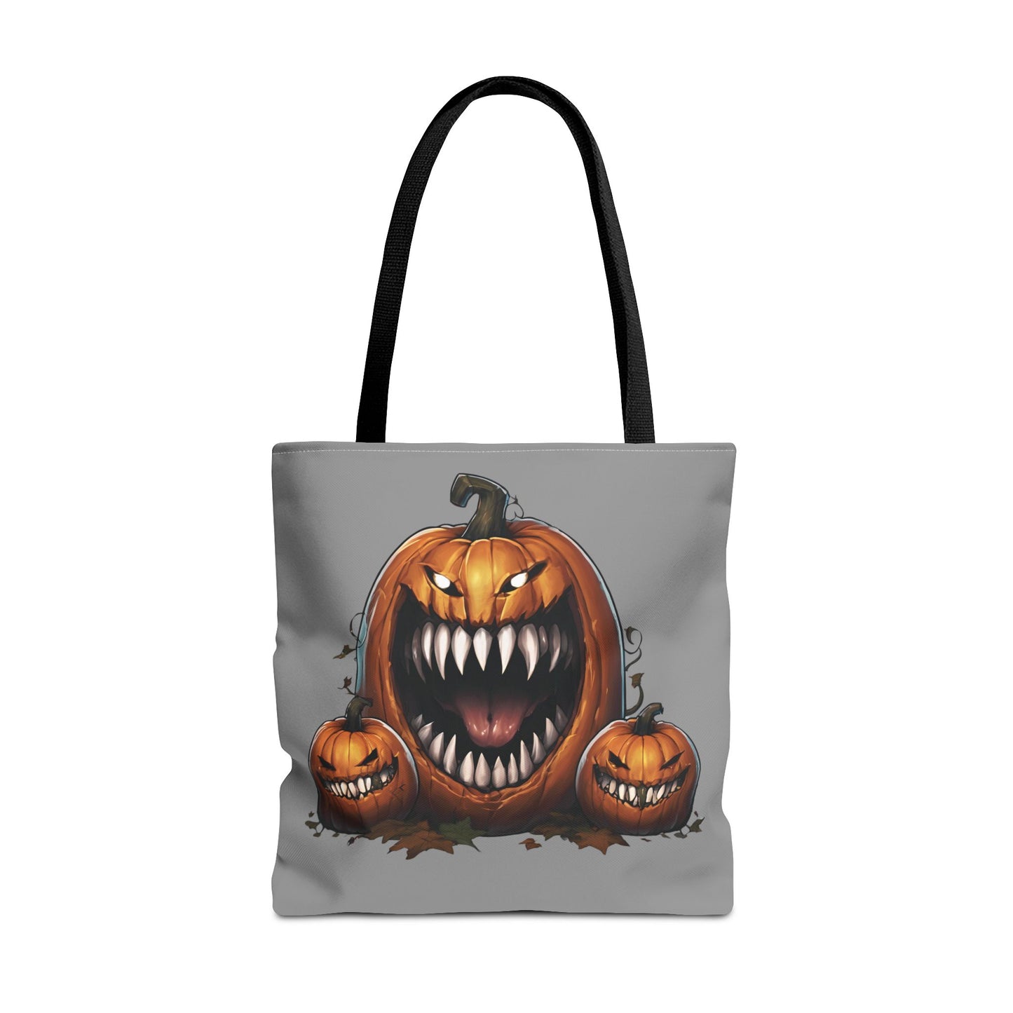 Grey Mimic Pumpkin Tote Bag (AOP)