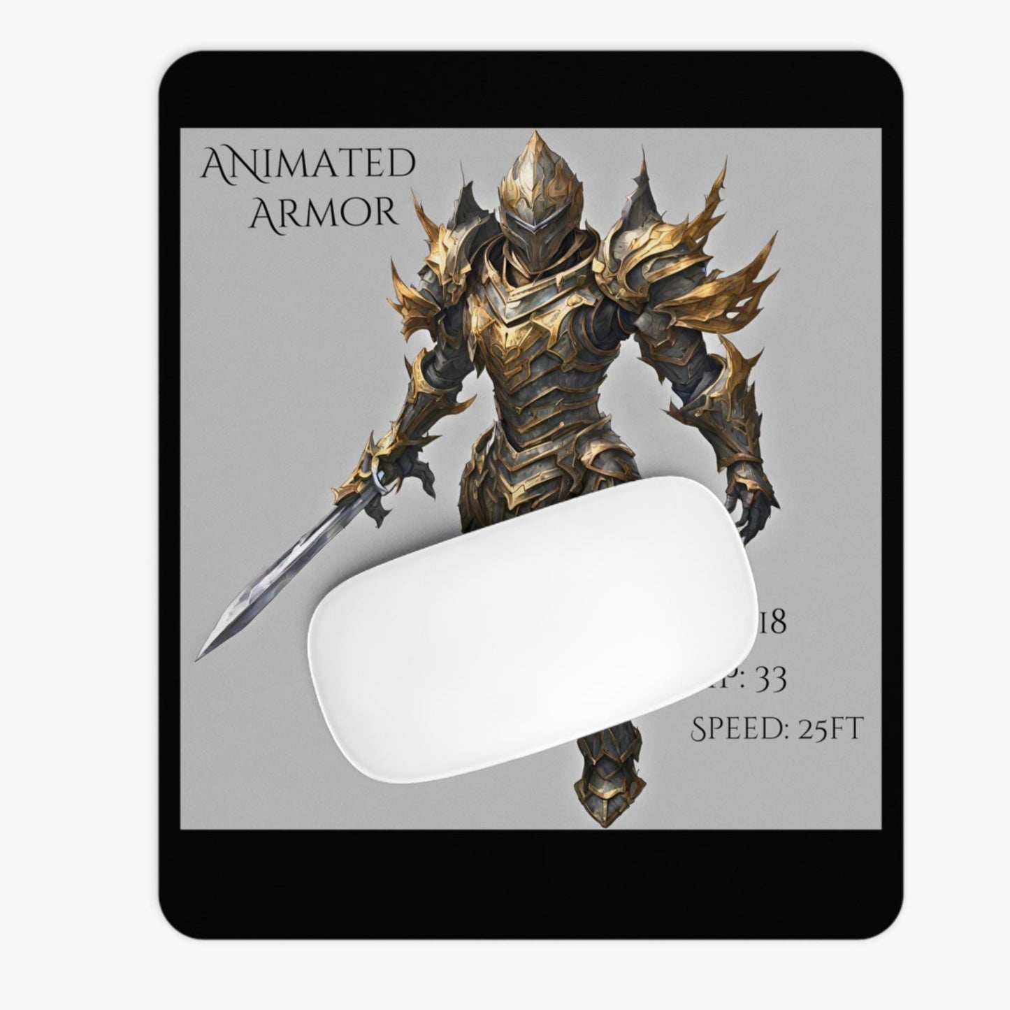 Animated Armor Mouse Pad