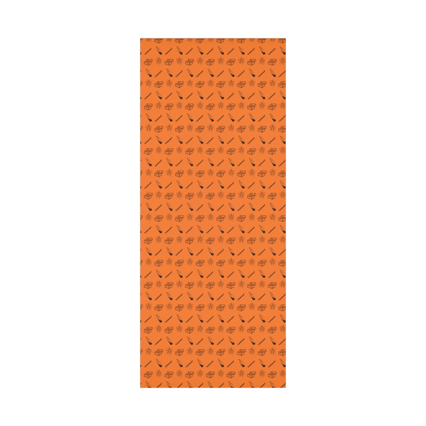 Orange of Treasure and magic celebrate Gift Wrap Papers