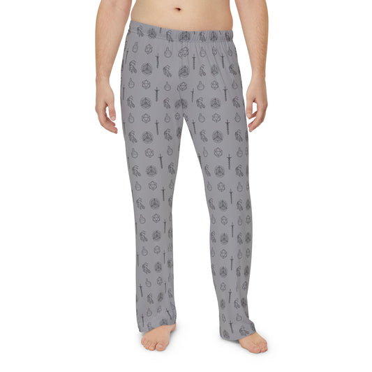 Men's Pajama Pants  grey(AOP)